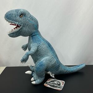Jurassic Park World Blue Velociraptor T-Rex Dinosaur 18" Brand New